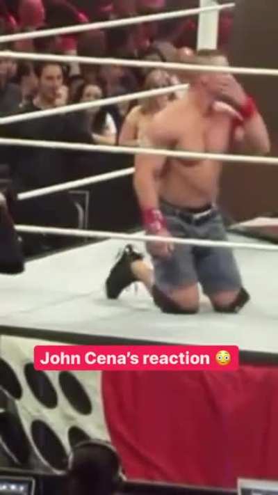 John Cena's reaction to CM Punk getting suspended after his pipebomb 😂