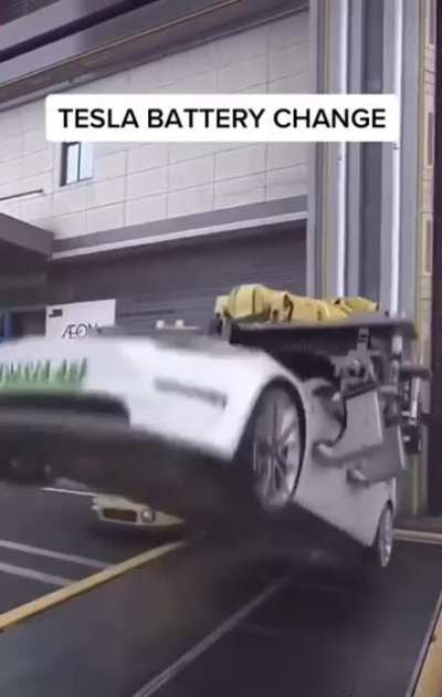Tesla battery change
