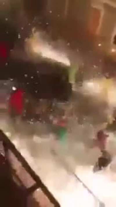 Small Street Fireworks set off by locals in Netherlands