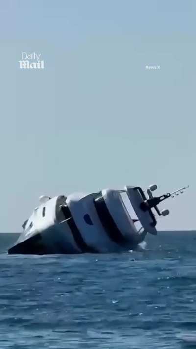 When a luxury yacht doesn't want to swim after launch