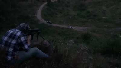 Not so much long rang but AR-10 .308 was a blast to shoot at night. With a little help from tracers
