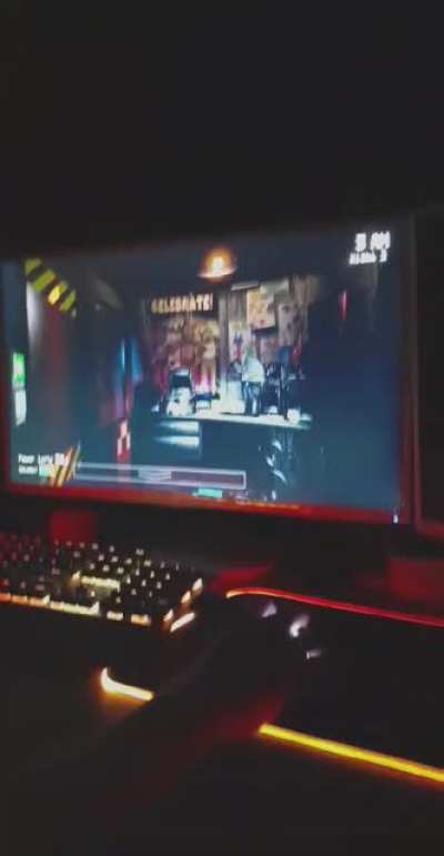 Just playing Five Nights At Freddy's with the boys.