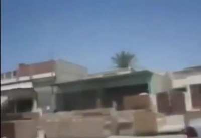 US marines in vehicle chasing down group of IS militants in Iraq