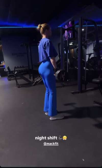 Bending over