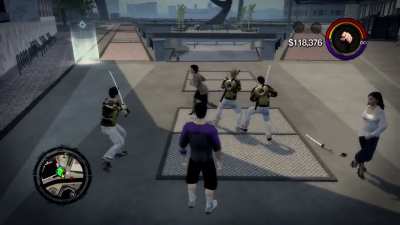 Random Woman vs 3 Ronin Gang Members