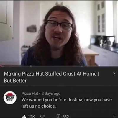 No one out pizzas the hut
