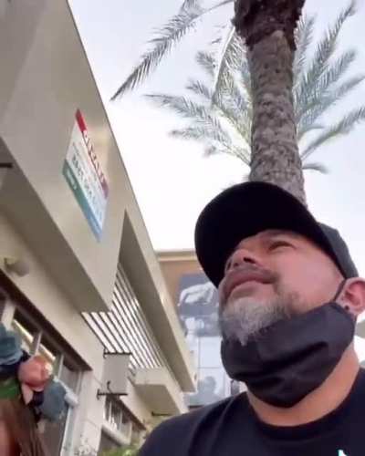 Man tells father and daughter they should go back to China