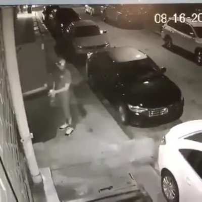 This guy did something really bad to get thrown out of the bar like this...