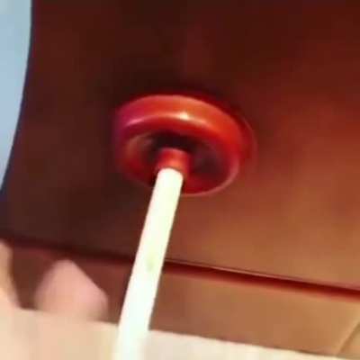 Just checking the toilet