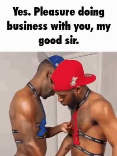 very good gentleman shaking hands