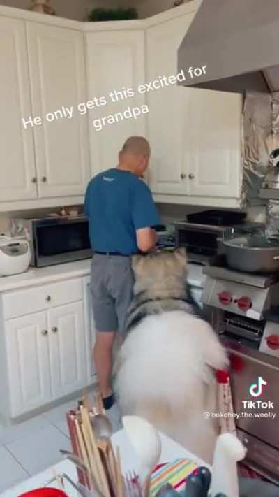 Excited for grandpa