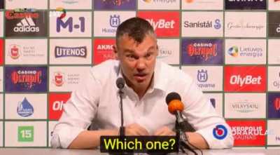 This coaches' response to a reporter asking about one of his players taking leave for the birth of his child.