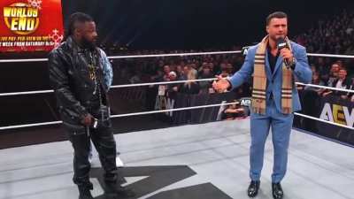 MJF mentions Swerve's time at WWE