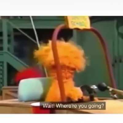 Elmo is fed up