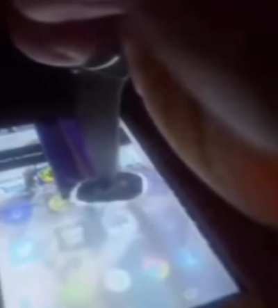 Stabbing a phone 