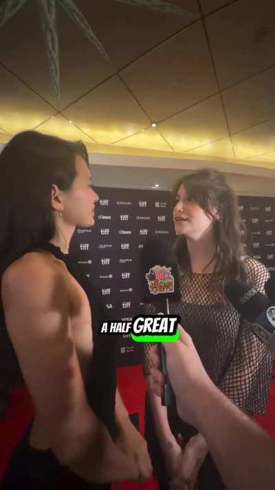 Red carpet interview at the TIFF premiere of 