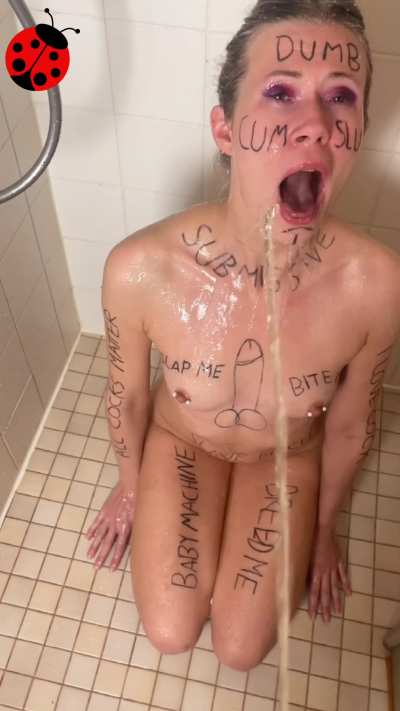 Getting my daily shower