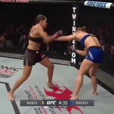 The moment that will never be forgotten, Amanda putting BTA on the so called best women’s mma fighter of all time.