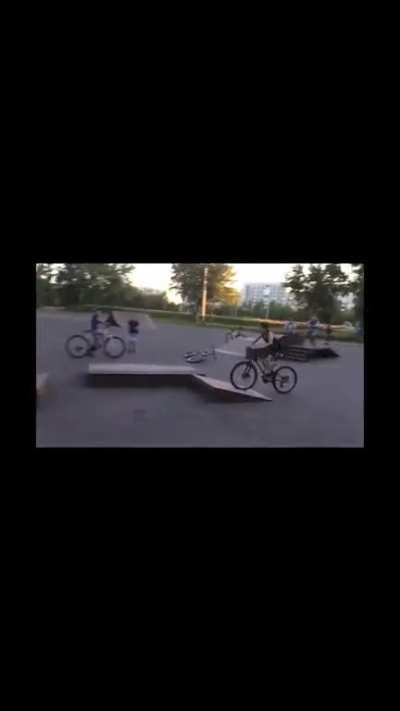 To jump a ramp