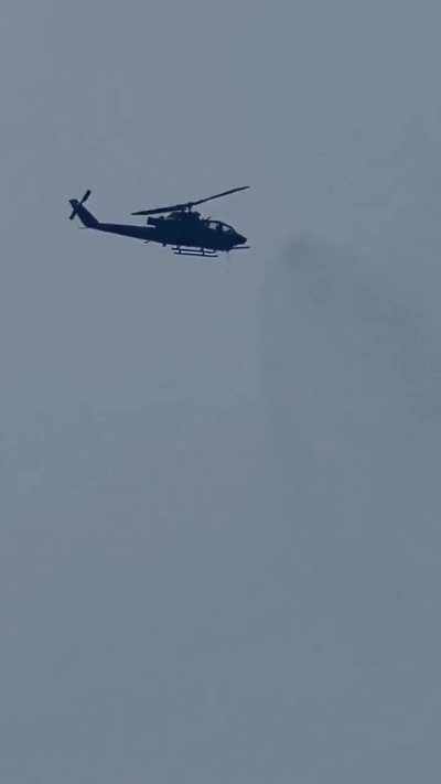 Pakistani Bell AH-1F Cobras firing their 20mm M197 Cannons