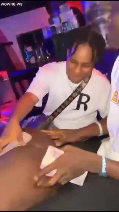 CMNF playing with stripper's pussy