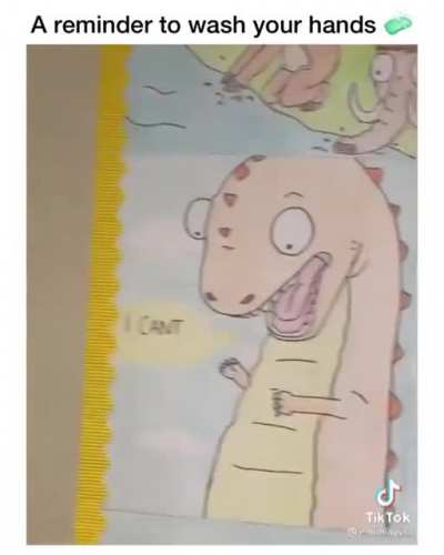 This is how to get the kids to wash there hands