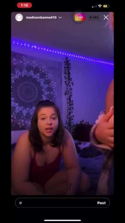 Madis<wbr>onban<wbr>ned10 Tits with no bra on and bestfriend plays with them