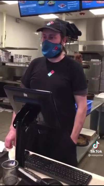 Pizza comes 3 hours late and the guy behind the counter acts like the money is coming out of his pocket for ingredients.