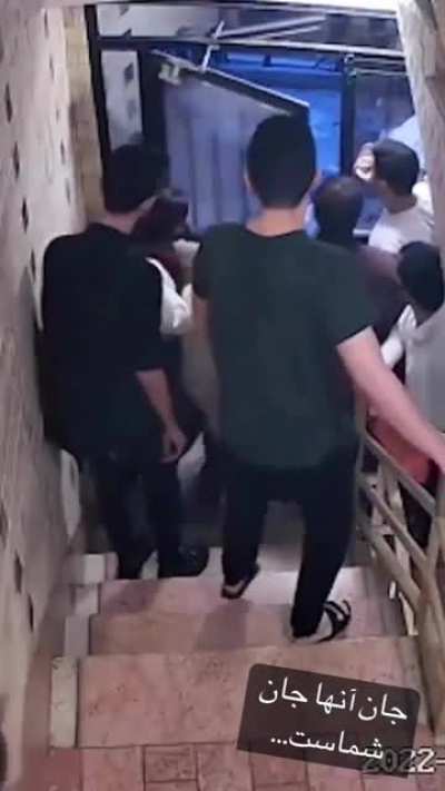 Iranian people opening their doors and sheltering protestors from the violent morality police