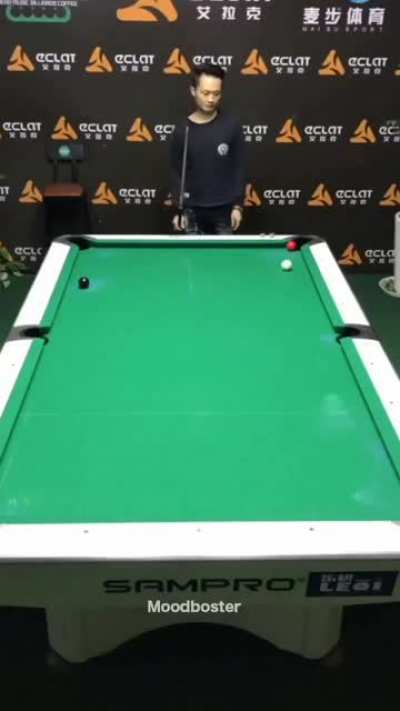 Impressive billiard skills