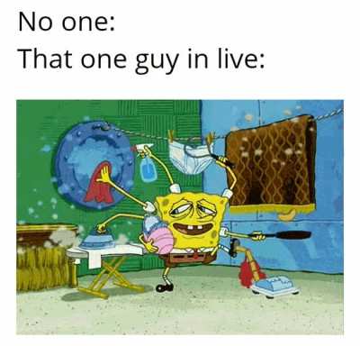 Everyone scrolls past him