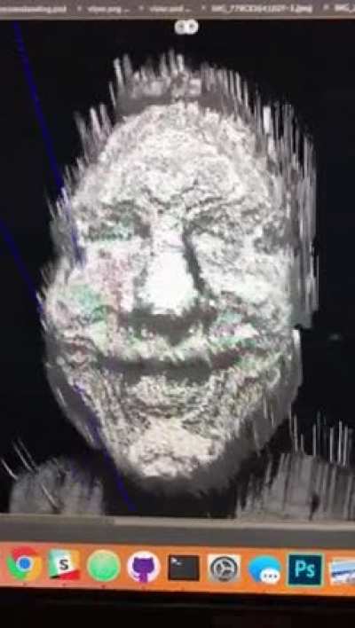 Так видит камера Face ID в Iphone X