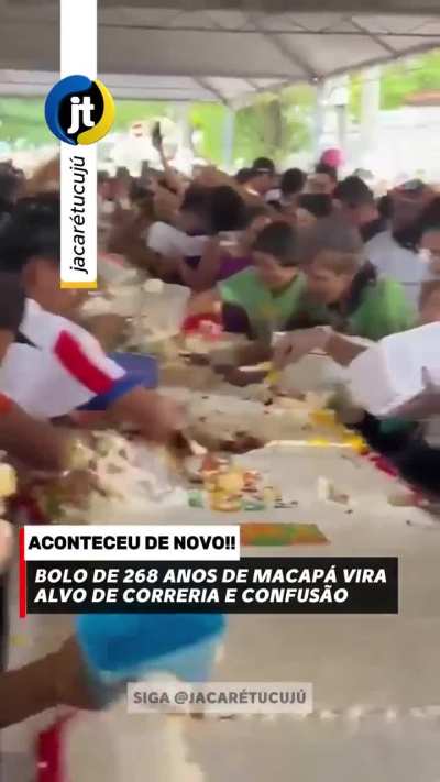 Cake cutting turn into chaos