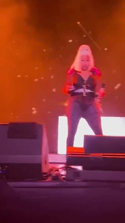 Nicki on stage
