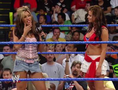 Melina Strips Candice After Bra & Panties Guest Referee Announcement | July 21st '05