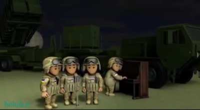 What are these cute Ukrainian animated soldiers singing?