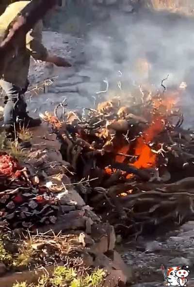 Sicarios burning and disposing dead bodies