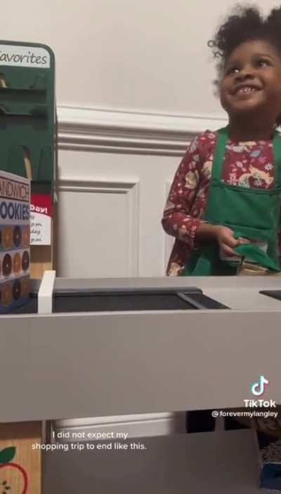 Cashier in the making.