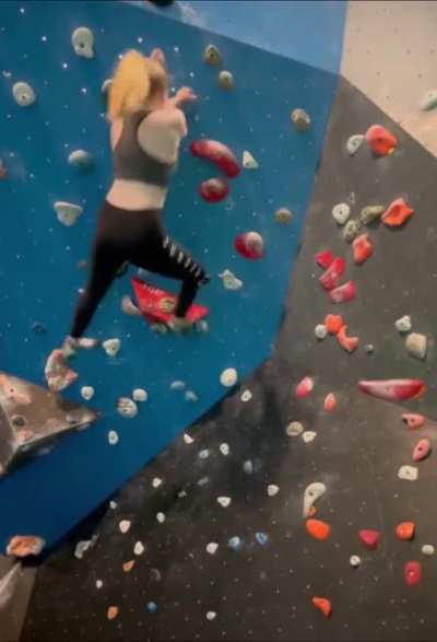 An attempt at indoor climbing