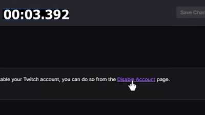 Twitch speedrun