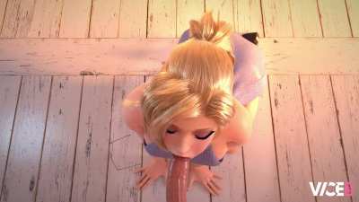Mercy giving a blowjob! (ViceR34)