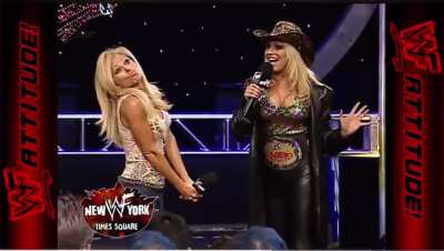 Terri Runnels Challenges Trish Stratus To A Wet TShirt Contest To See Who Has The Nicer T