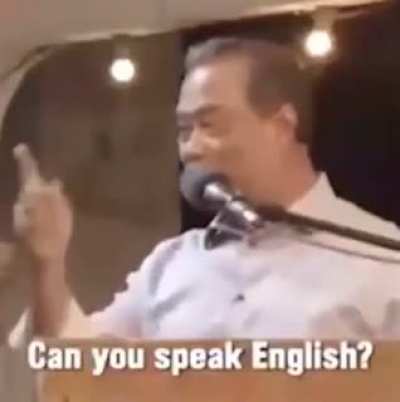 It's confirmed guys, he speaks English