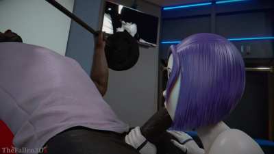 Raven - 1 Rep for 1 Deepthroat (TheFallen3Dx) [DC]