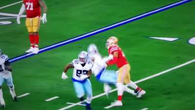 [Highlight] Niners WR Jauan Jennings with hit on Cowboys CB Trevon Diggs