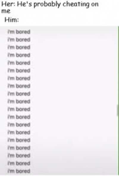 I'm bored