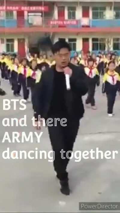 RARE footage of BTS dancing with there fans.