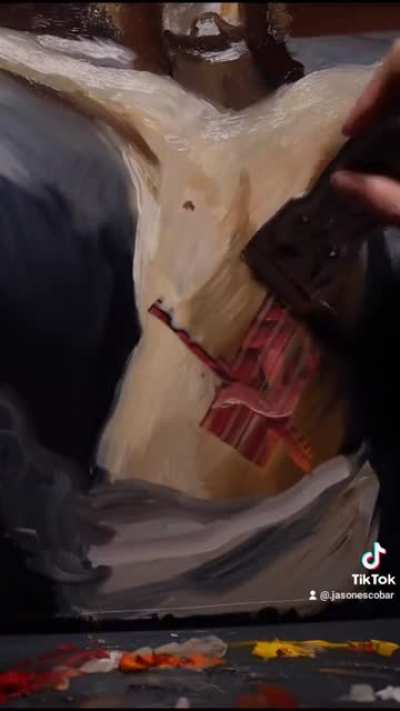 Painting reveals the inside of the body of Christ