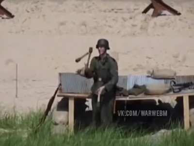 Normandy beach before D-Day(circa 1944)