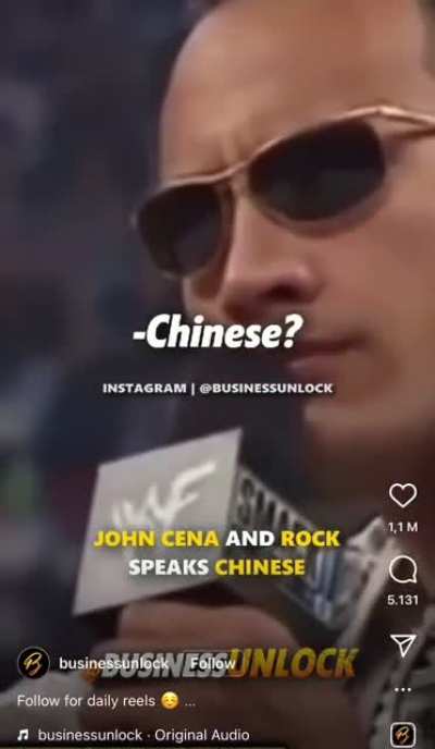 To speak Chinese